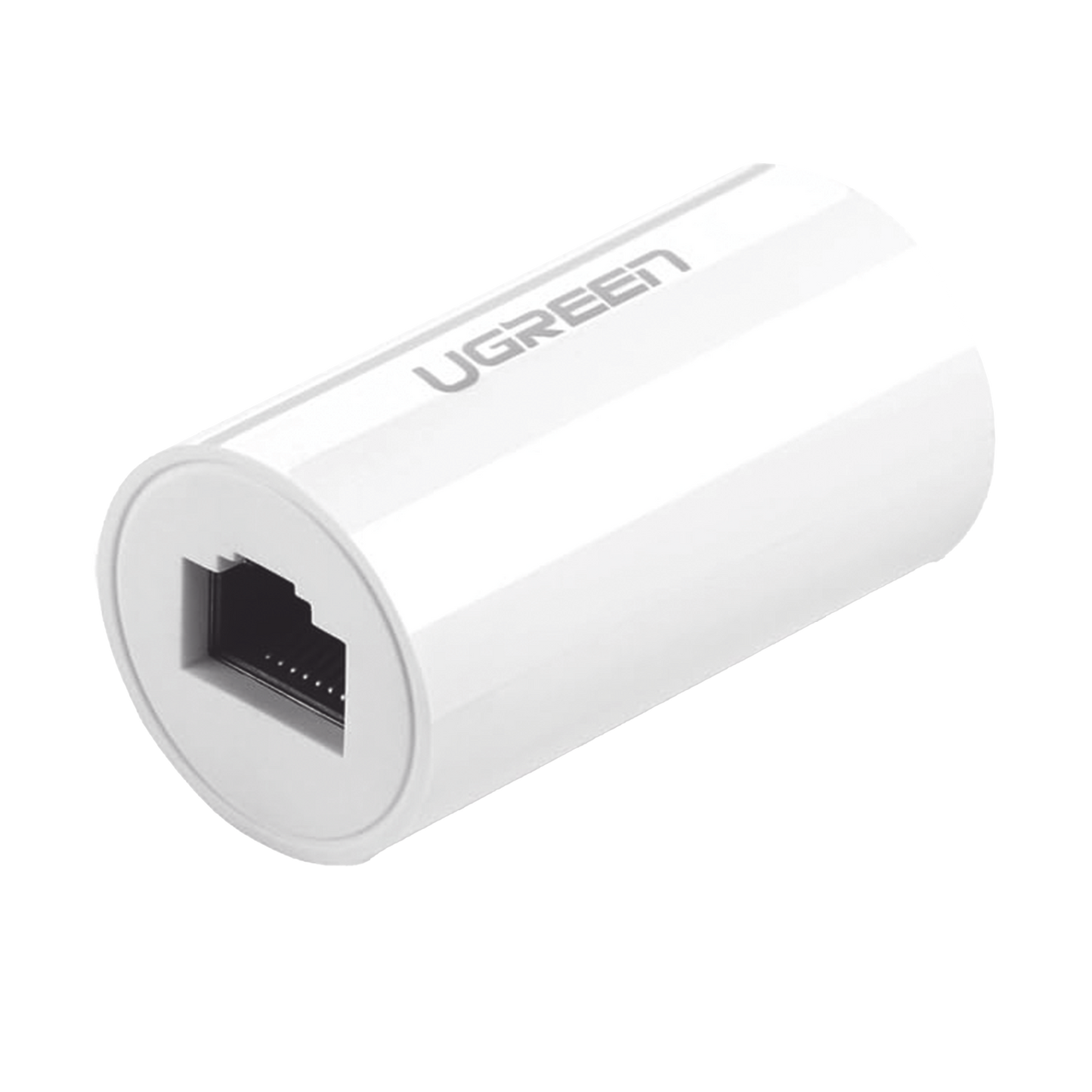 Acoplador y Protector (Extensor de Cable Ethernet RJ45) | 1000Mbps | Compatibilidad con Cat7/Cat6/Cat5e | Compatible con POE | Ign�fugo | ABS | Color Blanco
