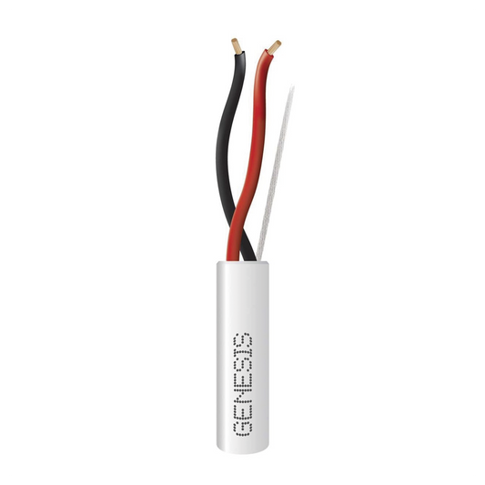 Bobina de 305 Metros (1000 Pies) de Cable / 2 x 16 AWG / Riser / Tipo CMR-CL3R / Color Blanco / Para Aplicaciones de Alarmas de Intrusi�n, Control de Acceso, Automatizaci�n, Interfonos y TV Porteros