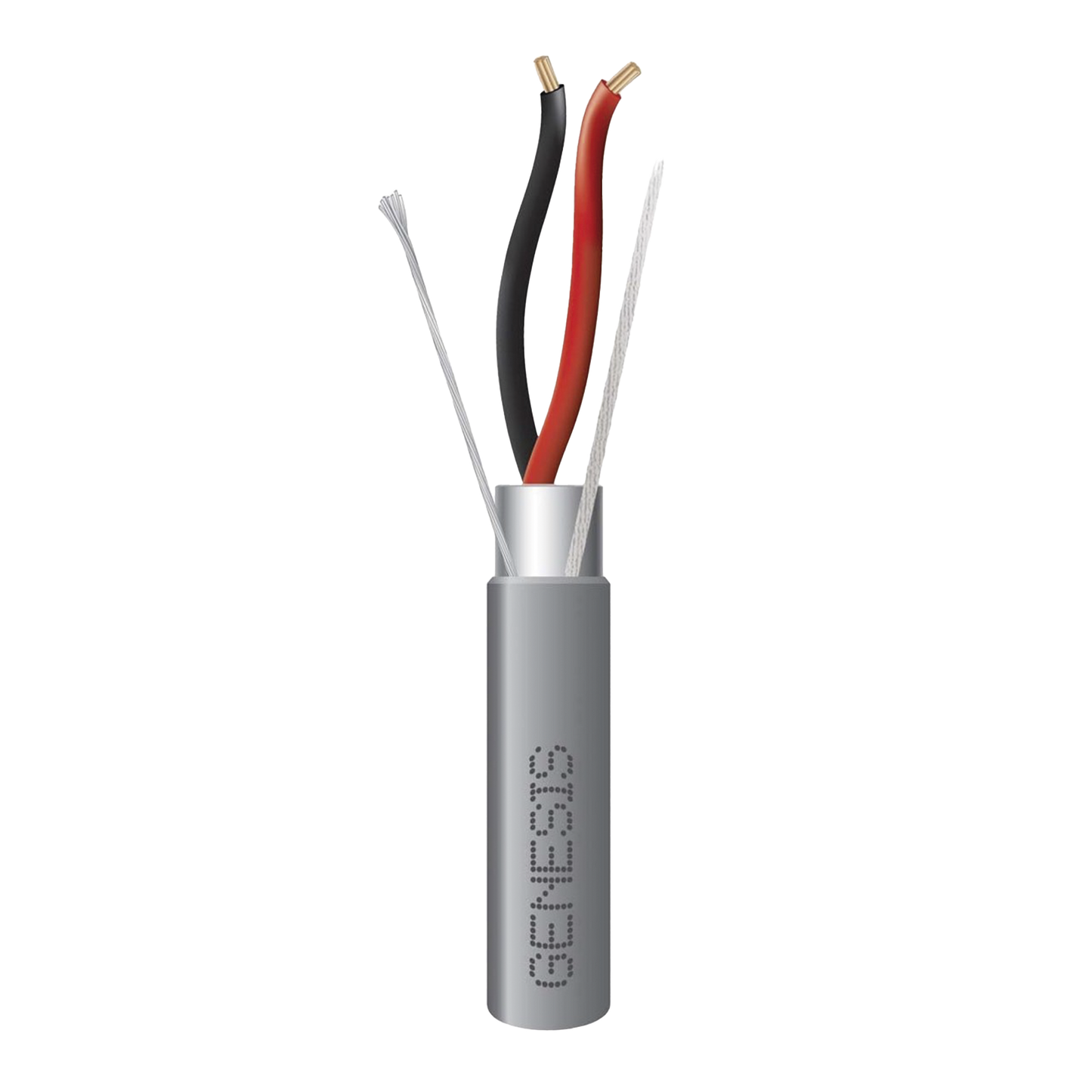 Bobina de 305 Metros (1000 Pies) / Cable 2 x 18 AWG / Color Gris / Blindado / Riser / Aplicaciones de Audio Control de Acceso y Automatizaci�n
