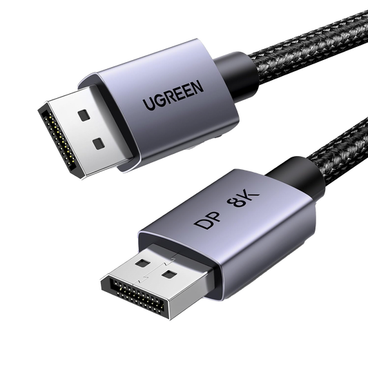 Cable DisplayPort 1.4 | 3 Metros (9.84 Pies) | Resoluci�n 8K@60Hz | Blindaje Interno M�ltiple | 3D/HDR+/HDCP | 32.4 Gbps | FreeSync G-Sync | Certificado VESA | N�cleo de Cobre Esta�ado | Malla de Nylon | Carcasa de Aluminio