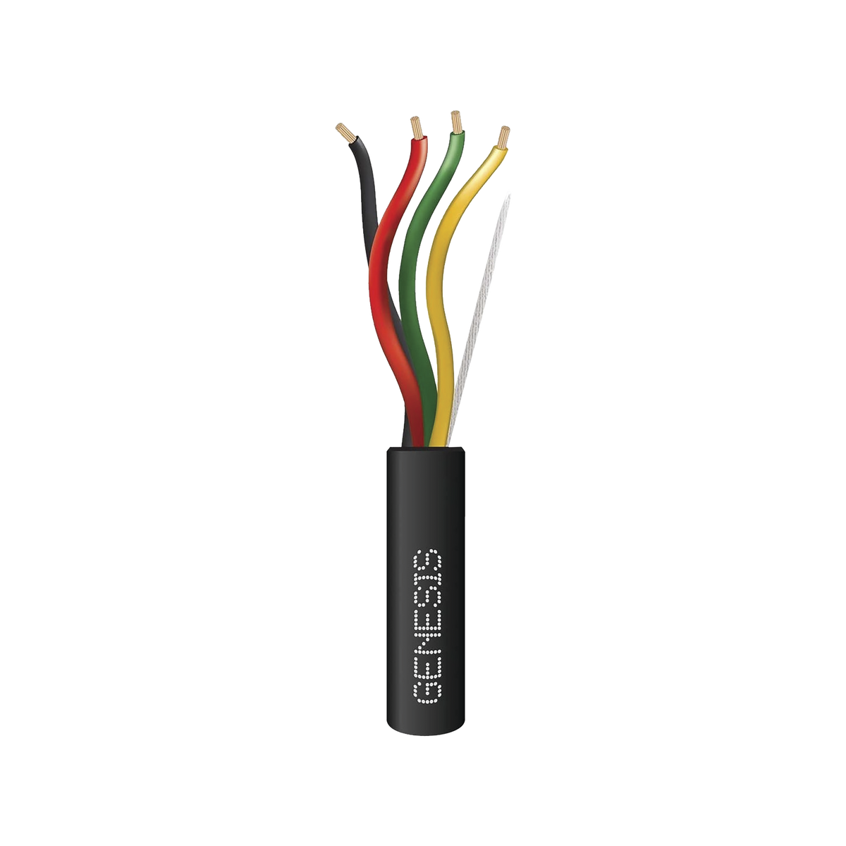 Carrete de Cable de 305 Metros (1000 Pies) / 4 x 14 AWG / Cable Direct Burial / Color Negro / Para Uso en Intemperie / Uso en Aplicaciones en Sistemas de Detecci�n de Incendio y Sistemas de Evacuaci�n