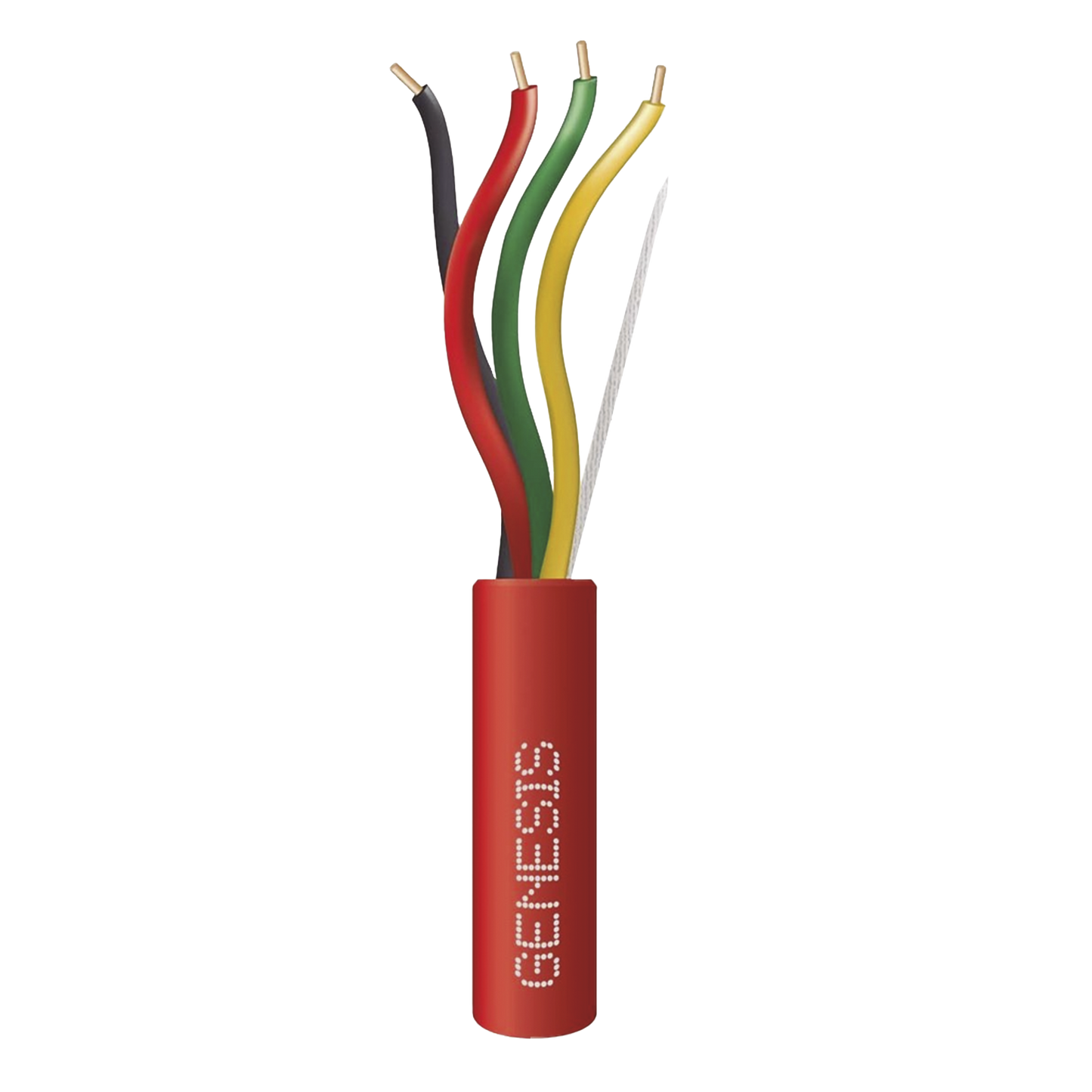 Carrete de Alambre 305 Metros (1000 Pies) / 4 x 16 AWG / Riser / Color Rojo / Tipo FPLR, CL3R, (UL) FT4 / Para Aplicaciones en Sistemas de Detecci�n de Incendio y Sistemas de Evacuaci�n