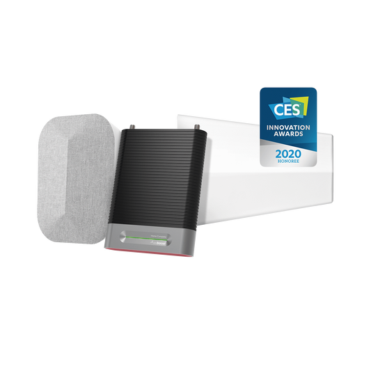 KIT Amplificador de Señal Celular, HOME COMPLETE | Mejora la Señal Celular de todos los Operadores | Cubre áreas en interior de hasta 1200 m² con 4 antenas