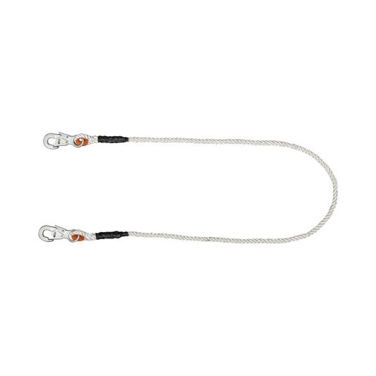 Cables de Protección con Cuerda de Polipropileno de 9/16'' Seguro Doble.
