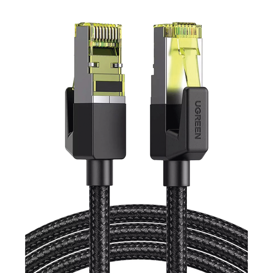 Cable Ethernet Cat7 CLASS F/FTP Redondo con Malla de Nylon 2 Metros (6.56 Pies)