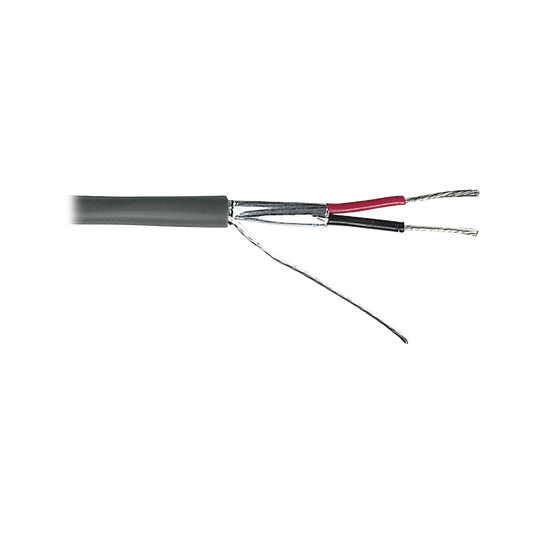 Cable 2 x 18 AWG / Blindado / 305 Metros (1000 Pies) / Riser / UL / Color Gris / Hecho en M�xico