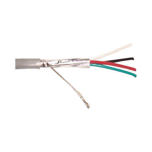 Cable 4 x 18 AWG / Blindado / 305 Metros (1000 Pies) / Riser / UL / Color Gris / Hecho en M�xico