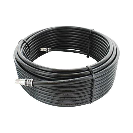 Jumper Coaxial con Cable Wilson-RG11 | Conector F Macho en los Extremos | 22.86 Metros (75 Pies) de Longitud