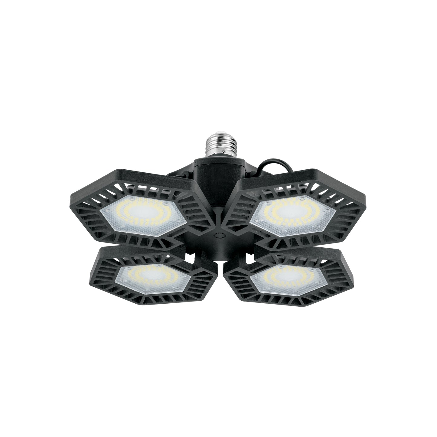 Luminario de LED 100 W, aluminio con 4 paneles abatibles