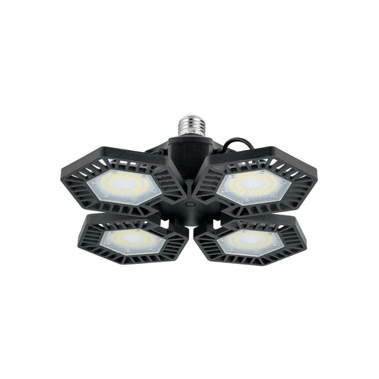 Luminario de LED 100 W, aluminio con 4 paneles abatibles