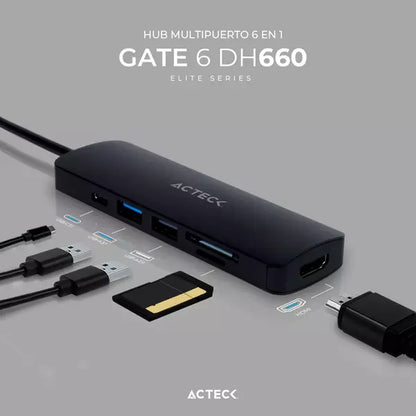 Hub ACTECK DH660 - Vista 2