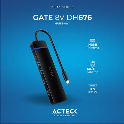 HUB USB ACTECK DH676 - Vista 2