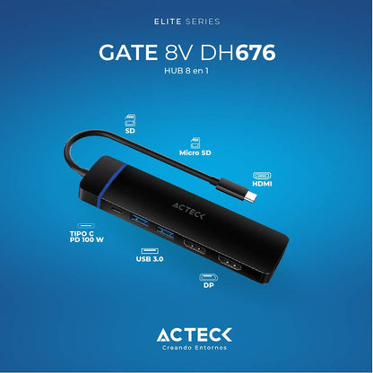 HUB USB ACTECK DH676 - Vista 3