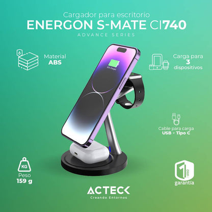 Cargador ACTECK CI7407 - Vista 3