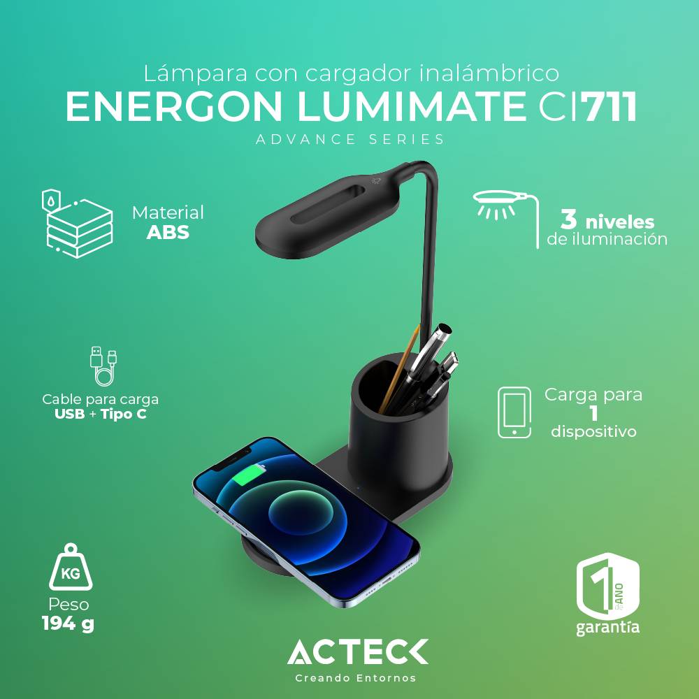 cargador ACTECK CI711 - Vista 3