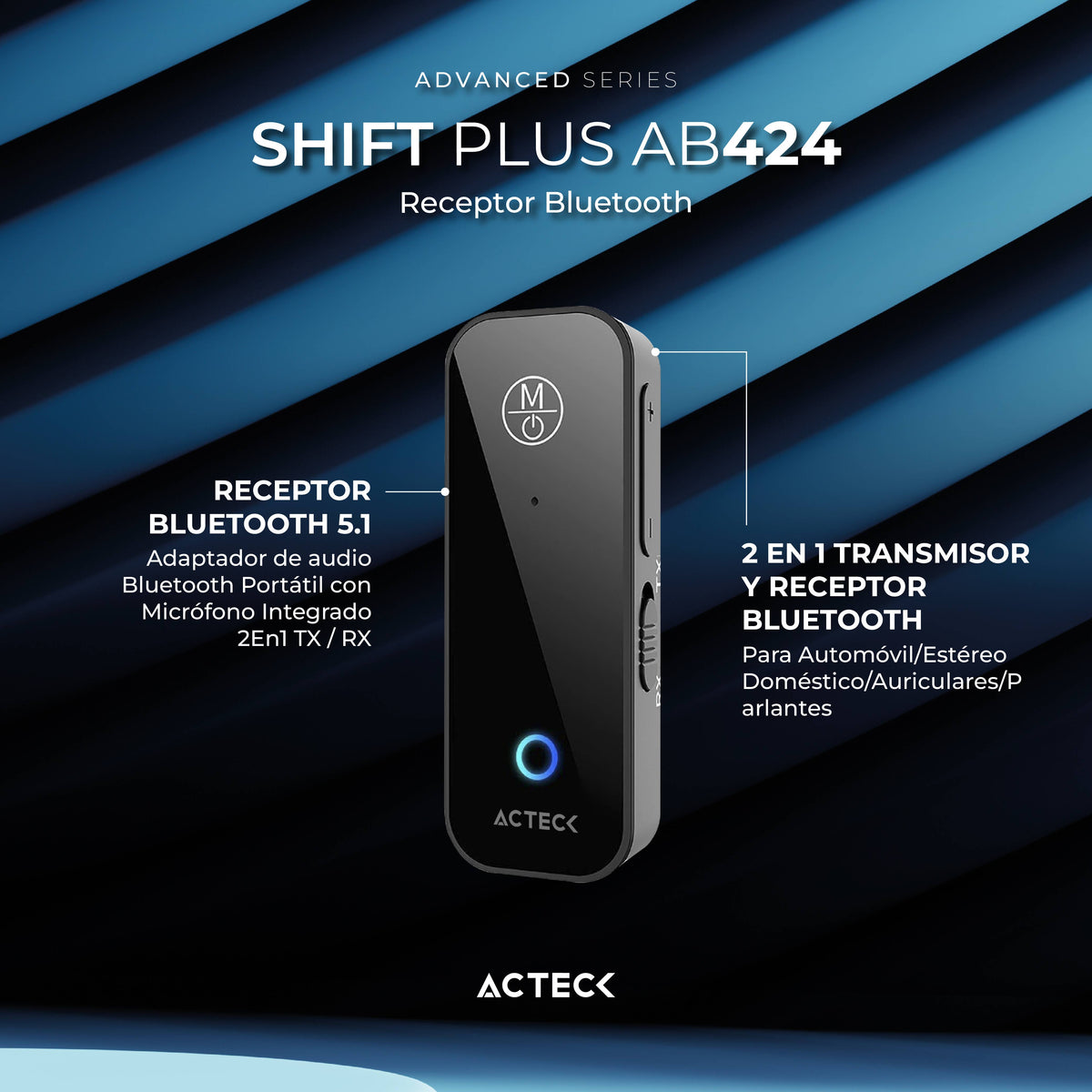 Adaptadores para Audio ACTECK Shift Plus AB424 - Vista 2