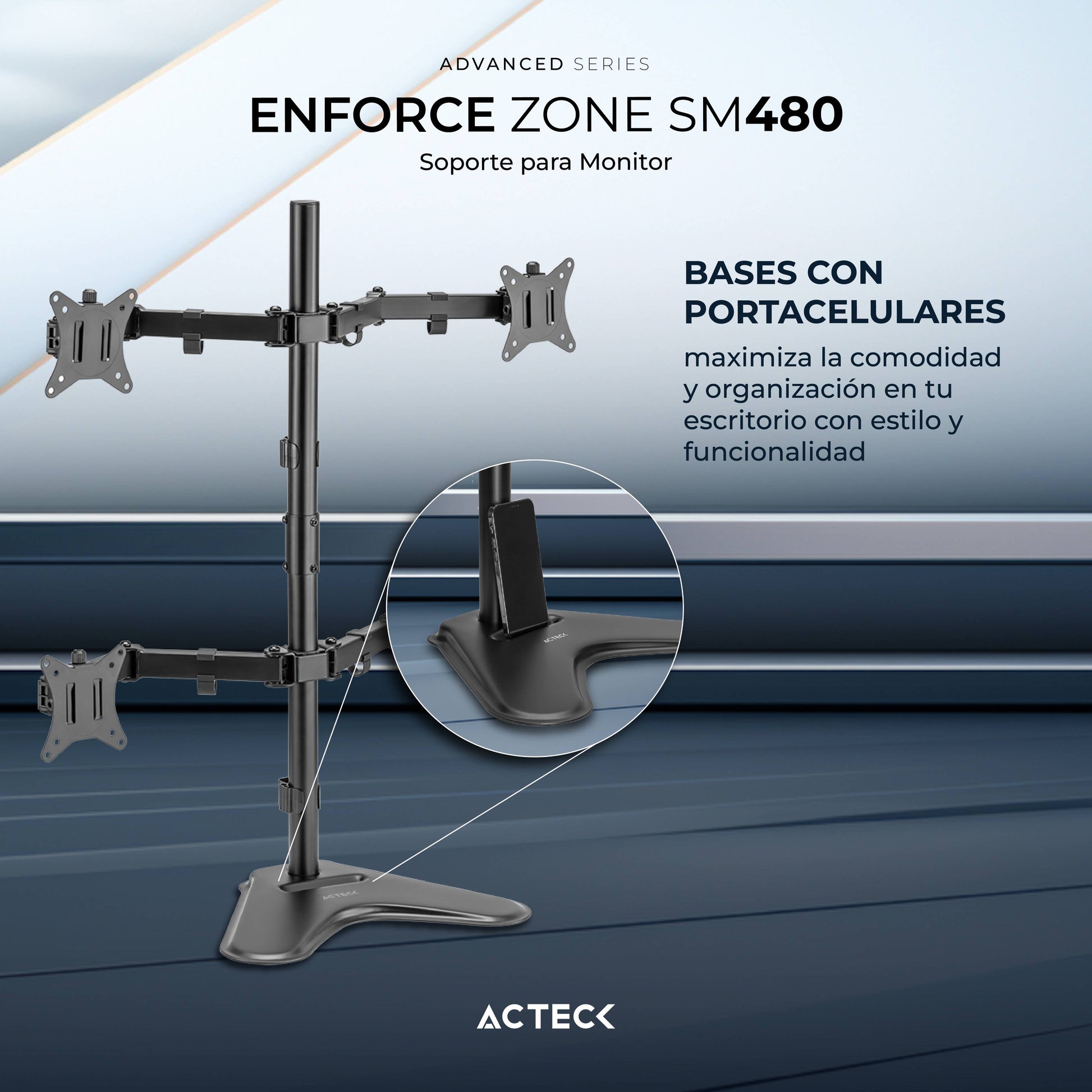 Soportes para Monitores ACTECK ADVANCED SERIES - Vista 3