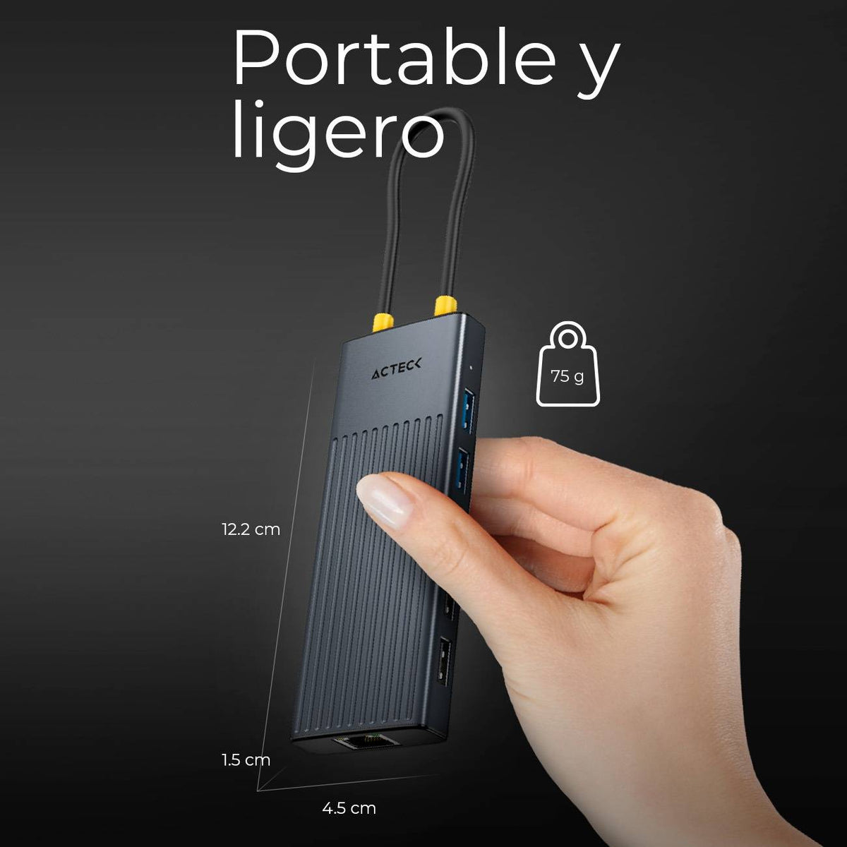 Concentradores Hub ACTECK NEXUS DOCK ULTRA HN960 - Vista 4