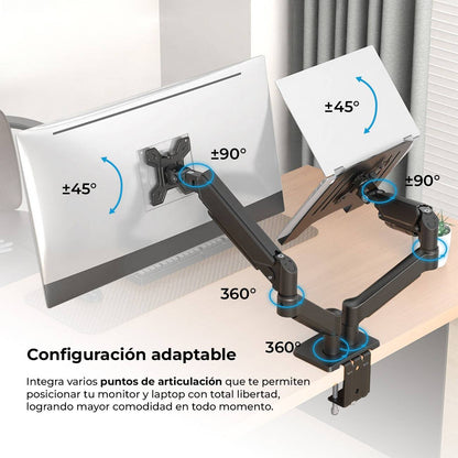 Soportes para Monitores ACTECK ENFORCE MOTION  SM729 - Vista 2