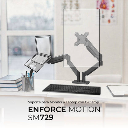 Soportes para Monitores ACTECK ENFORCE MOTION  SM729 - Vista 3