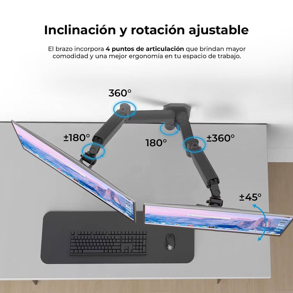 Soportes para Monitores ACTECK ENFORCE MOTION SM725 - Vista 2
