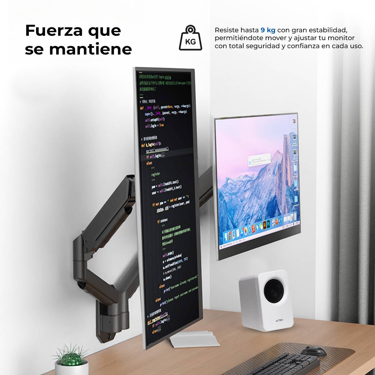 Soportes para Monitores ACTECK ENFORCE MOTION SM725 - Vista 3