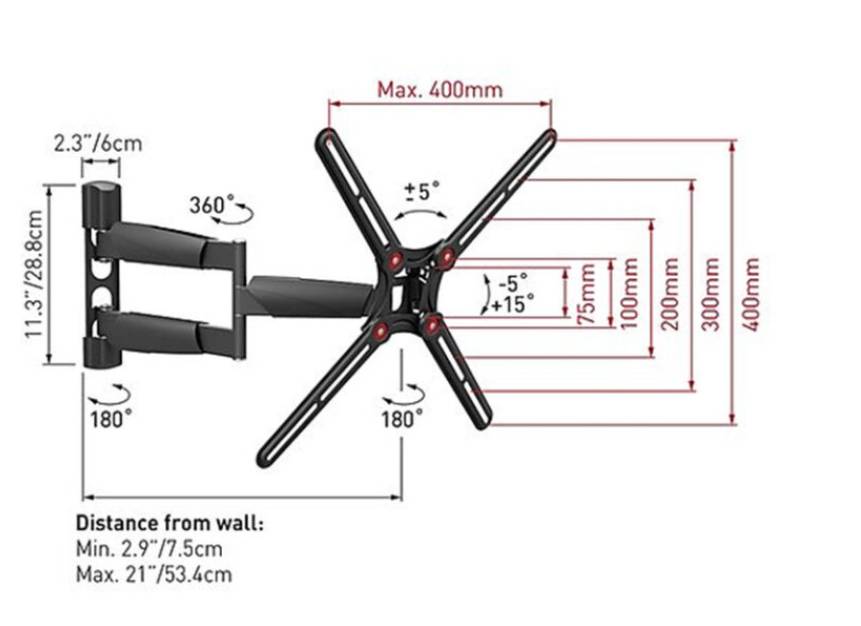 Soporte para TV BARKAN BM343 - Vista 2