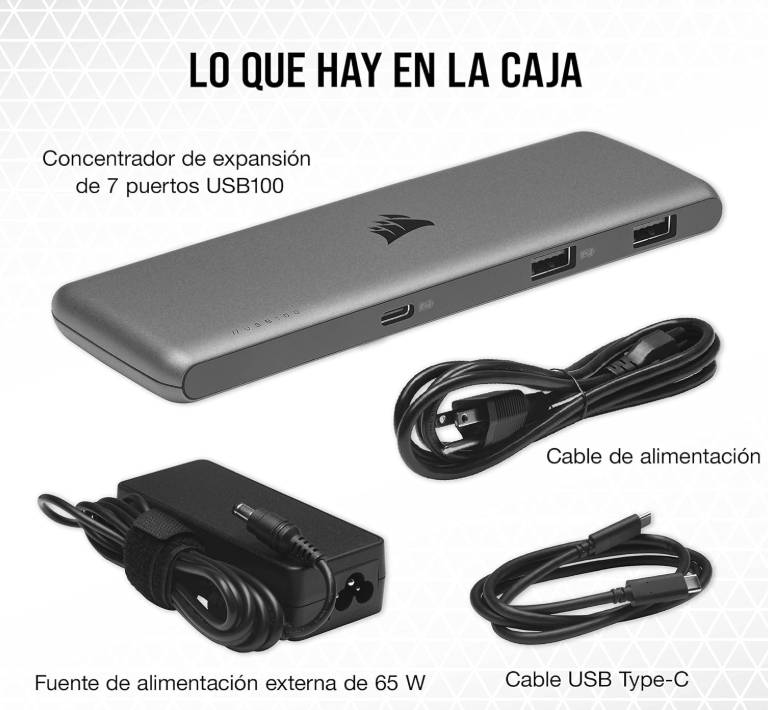 Concentradores Hub CORSAIR CU-9000003-NA - Vista 3