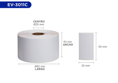 Etiquetas EVOTEC EV-3011C - Vista 5