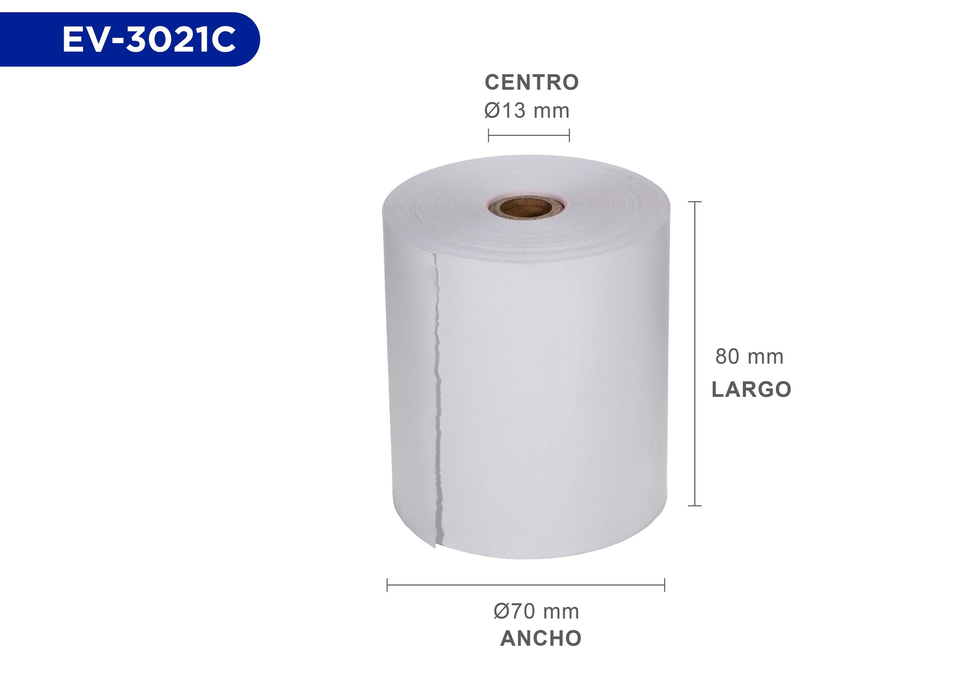 Rollos de papel EVOTEC EV-3021C - Vista 4