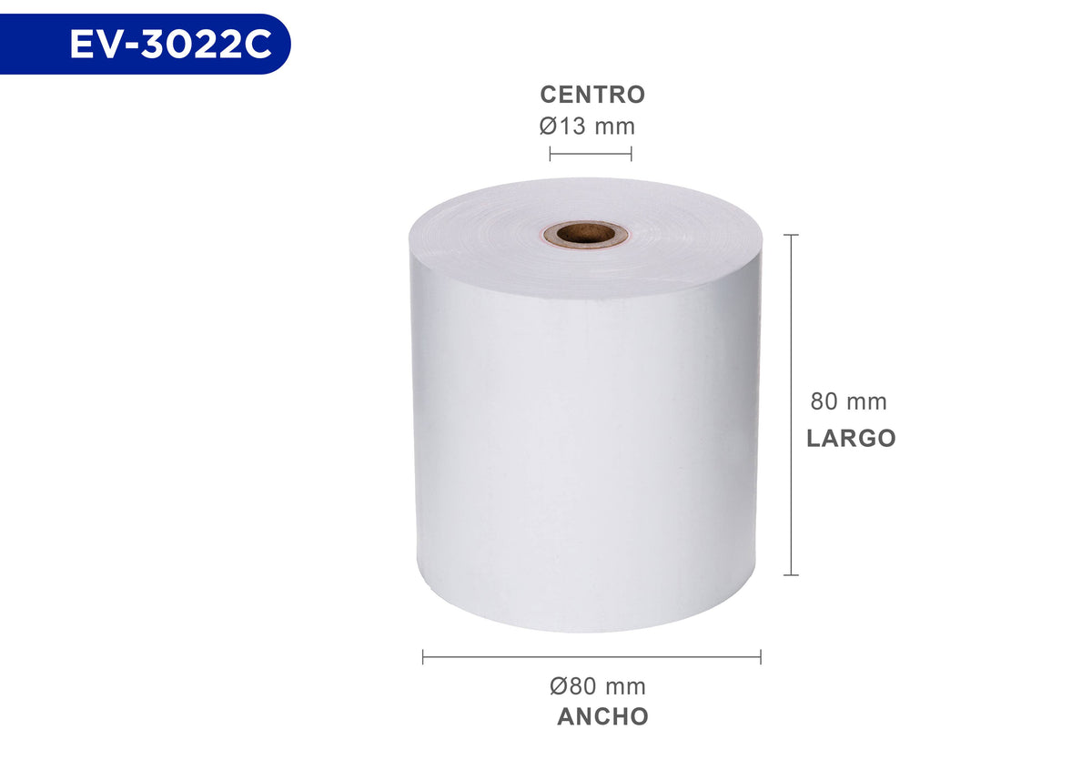 Rollos de papel EVOTEC EV-3022C - Vista 3