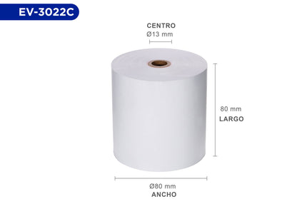 Rollos de papel EVOTEC EV-3022C - Vista 3