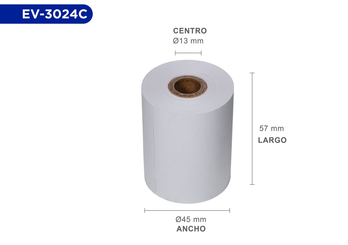 Rollos de papel EVOTEC EV-3024C - Vista 2