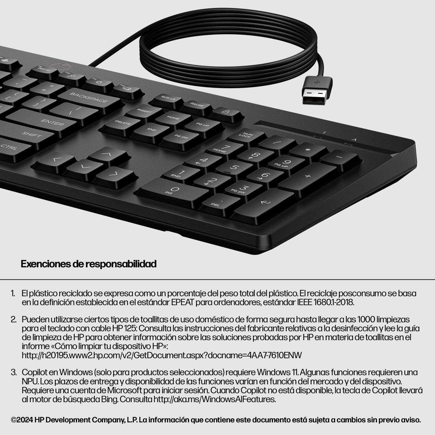 Teclado HP AY2Y7AA#ABM - Vista 4
