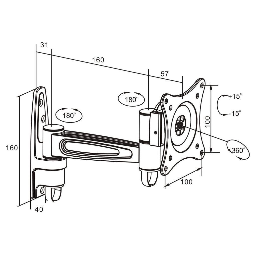 Soporte para Monitor MANHATTAN 423670 - Vista 3