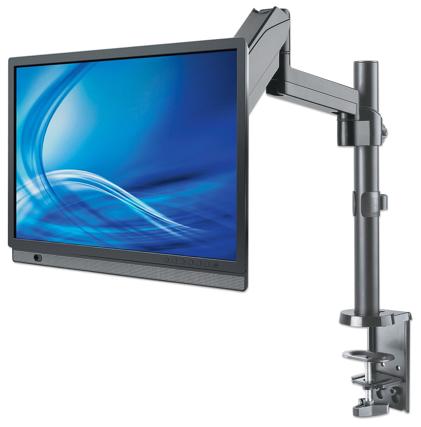 Soporte universal de pared para monitor MANHATTAN con pistón a gas,Soporta un monitor de 17 - Vista 7
