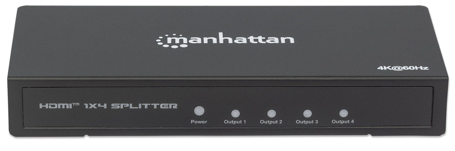 Video Splitter HDMI 4k@60Hz  MANHATTAN 207805 - Vista 3