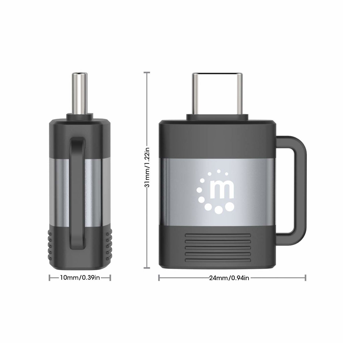 Adaptador USB-C a USB-A MANHATTAN 356312 - Vista 5