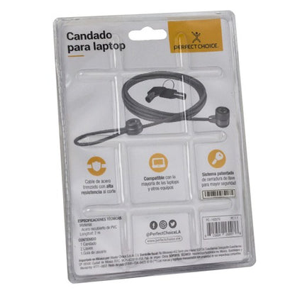 Candado para laptop (PC-160076) Acero recubie PERFECT CHOICE PC-160076 - Vista 4