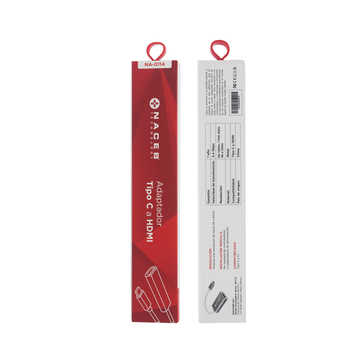 Adaptador Tipo C a HDM Naceb Technology NA-0114 - Vista 3