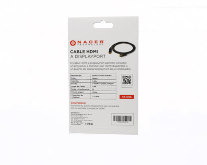 Adaptador HDMI a DisplayPort Naceb Technology NA-0106 - Vista 7