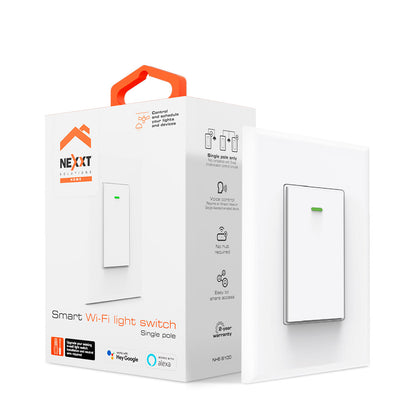 Interruptor Inteligente Monopolar con Conexió Nexxt Solutions Home NHE-S100 - Vista 2