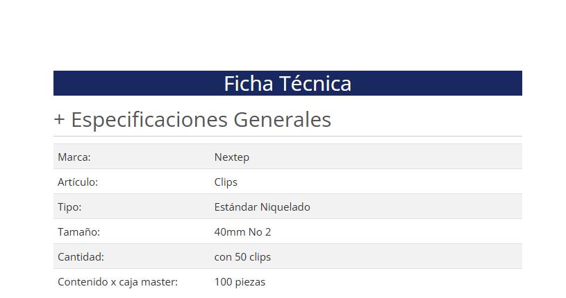 Clip Mariposa Nextep NE-042B - Vista 4