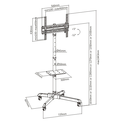 Soporte  OVALTECH OVTV-CA3255 - Vista 5