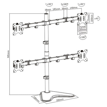 Soporte OVALTECH OVME-Q1332 - Vista 5