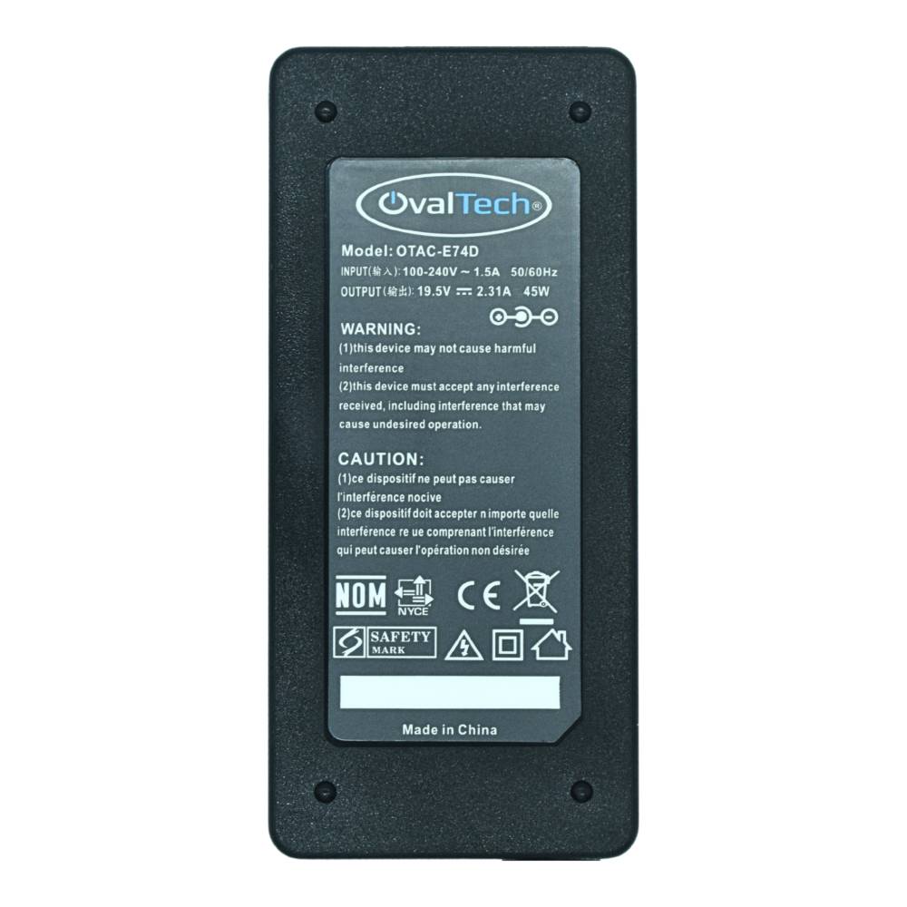 Adaptador de corriente para laptop OVALTECH 19.5V/2.31AH para DELL, Dell XPS 13 9343-4143 Notebook Dell XPS 13 L322X Ultrabook, Dell Ultrabook - Vista 2