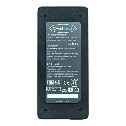 Adaptador de corriente para laptop OVALTECH 19.5V/2.31AH para DELL, Dell XPS 13 9343-4143 Notebook Dell XPS 13 L322X Ultrabook, Dell Ultrabook - Vista 2