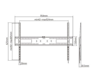 Soporte de Pared FIJO para TV OVALTECH OVTV-F60100 - Vista 5