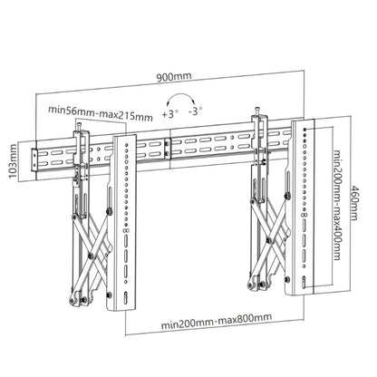 Soporte para Videowall OVALTECH OVW-3770 - Vista 3