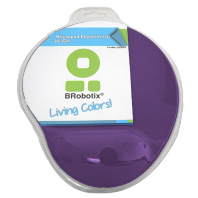 MousePad BROBOTIX MOUSEPAD TIPO GEL MORADO B-ROBOTIX - Vista 2